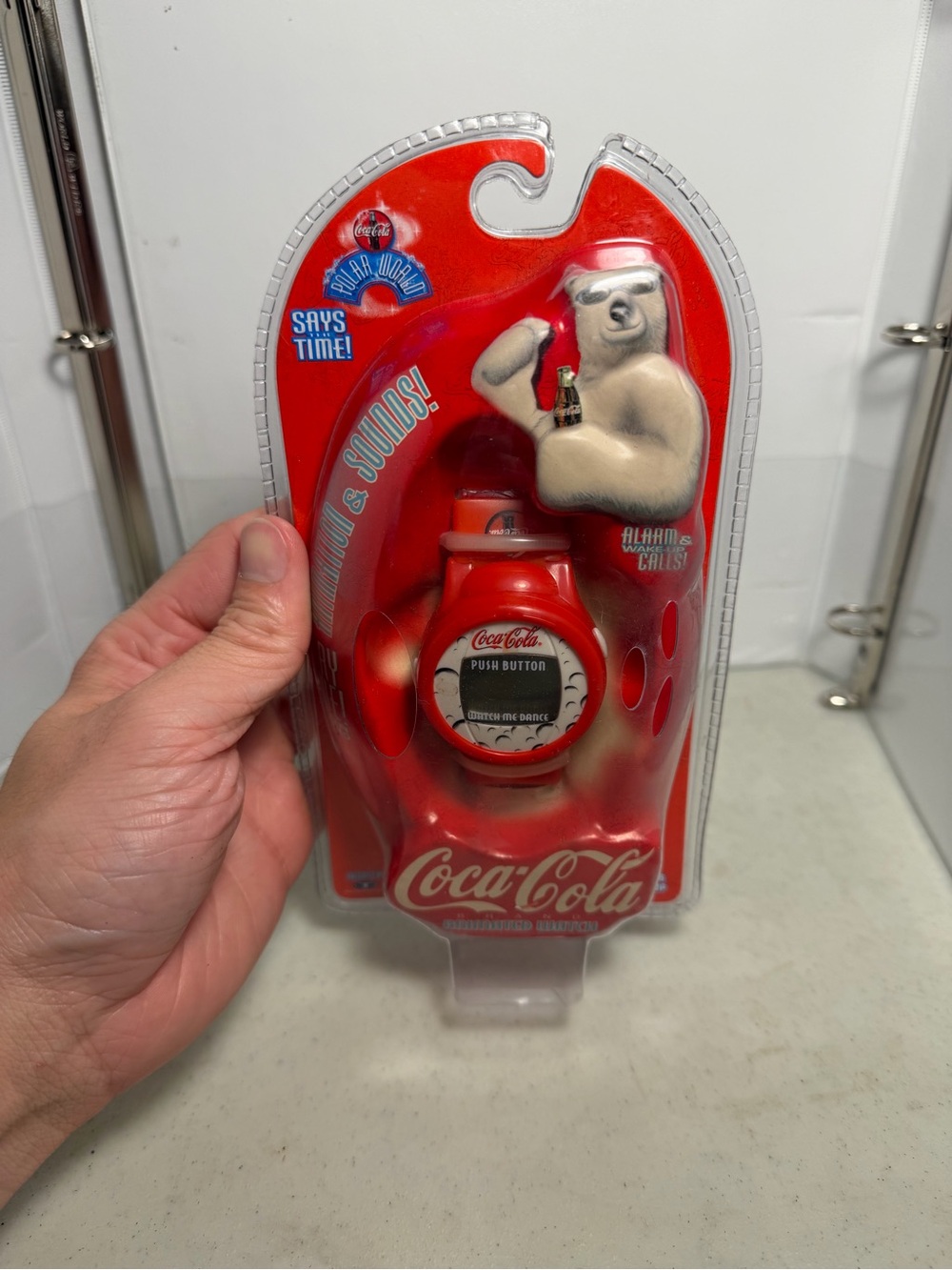 1998 Vintage Coca Cola Polar World Sealed Digital Watch